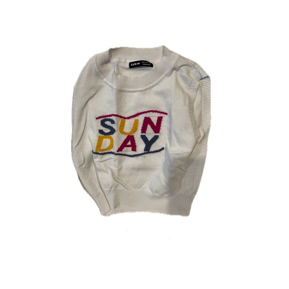 Shein Sun Day Sweater Vest Womans  Sz M US 6
